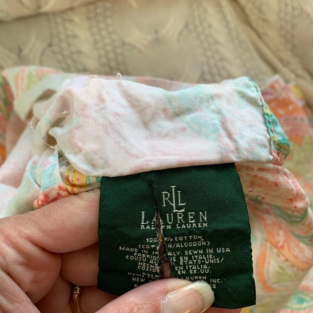 Vintage Ralph Lauren Paisley Euro shams